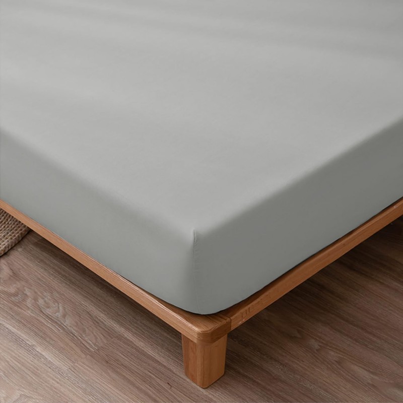 NAFAY LIVING Fitted sheet-Plain Dyed Ultra Soft Microfiber Bedding Sheet