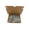 50Pcs Nyloc Nut Assortment Box | M6, M8, M10, M12,