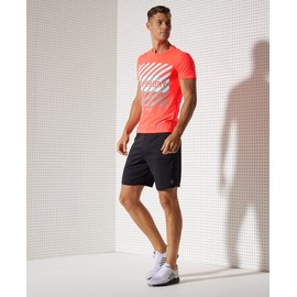 Superdry Mens Training Coresport Graphic T-Shirt Neon Red Size M