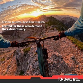 TOP BRAKE BD21 Disc Electric Bike Brake Pads Compatible with SRAM Maven Extra Large | E-MTB, Downhill, enduro race | E-bike Compound, long lasting, Premium E+ version, Gold (PIN Included)