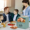Pitmoly Stainless Steel Bread Box, 2 Layer Roll Top Bread