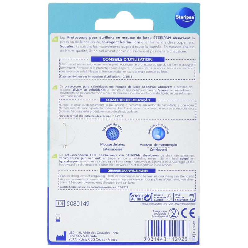 Steripan 4 x Durillons foam protectors