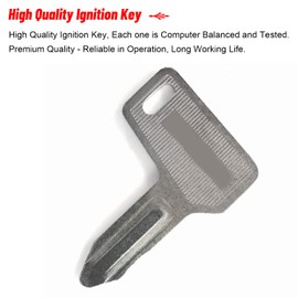 Ignition Keys AT110583 RG60472 933110-00301 Key 301 for Yanmar B14 B22-2 B7-3 SV100 VIO17 YB351 CBL40 V3-3 V4-5,John Deere Engine 3009 3011 3012 3014 3015 4019 4020(4 PCS)