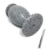 OPTIMUM Memorial Cemetery Flower Vase - Plastic (Light Grey Granite)