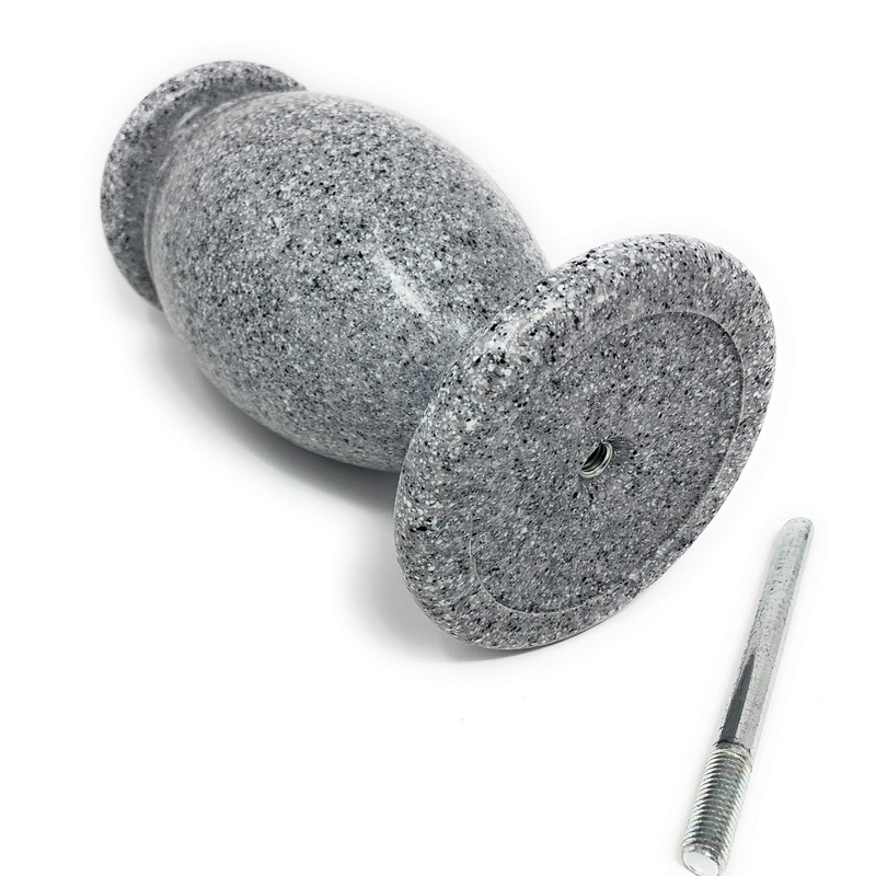 OPTIMUM Memorial Cemetery Flower Vase - Plastic (Light Grey Granite)
