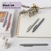 FIOVER Gel Pens 5pcs 0.5mm Quick Dry Black Ink Pens