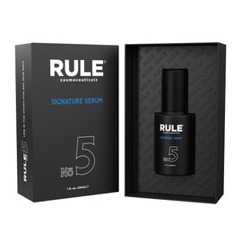 RULE Vitamin C Face Serum for Men with Hyaluronic Acid, Caviar & Niacinamide - Anti Aging Serum for Face Fine Lines, Wrinkles, Dark Spots, Brightening Skin - Antioxidant Facial Serum for Men, 1 Fl Oz