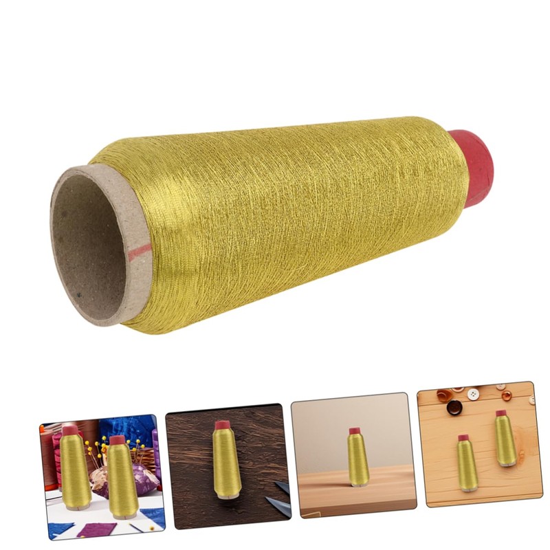 TEHAUX 2rolls Metallic Embroidery Thread for Sewing and Crafting Floss
