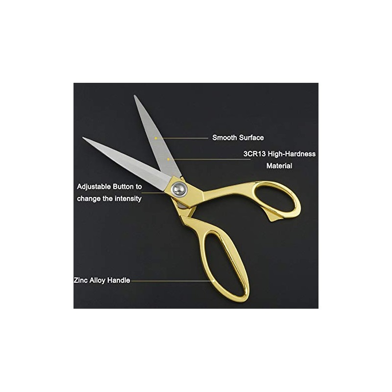 EVERMARKET Stainless Steel Sharp Tailor Scissors for Clothing Dressmaking Shears