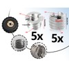 Lhbwhiz Pack of 10 "1/4" to 3/8" Convert Screw Adapters,