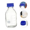 KICHOUSE 2pcs Reagent Bottle Laboratory Chemical Container with Calibration Solid