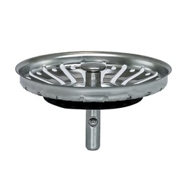 MINISMUS Universal Sink Strainer Basket Drain Plug Stainless Steel Sink Plug Sink Strainer - Strainer Plug Drain Kitchen Sink Drain Plug Kitchen Sink - Stainless Steel (84mm)