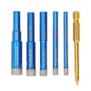 6PCS Brazed Dry Drill Bit Wear Resistant Vaccum Brazing Diamond