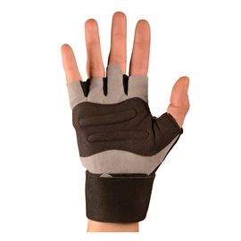 Verri | Guantes para Pesas con muñequera sintética para Seguridad y protección de Manos y muñeca en Entrenamiento en Gym, Rutina con Pesas, Negro, CH