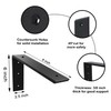 Countertop Support Bracket 4 Pack 8 inch Heavy Duty 3/8"