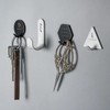 4 Ganchos de Pared Autoadhesivos de Metal, Percheros para Ropa,