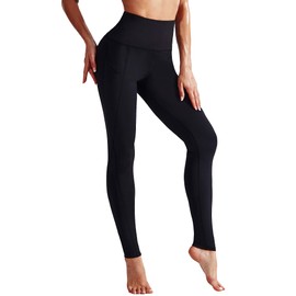 NELEUS 3 Pack Tummy Control High Waist Running Workout Leggings,9017,Black,Grey,Blue,US XL,EU 2XL