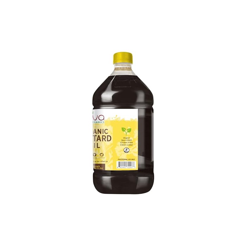 Jiva Organics Organic Mustard Oil 3 Liter Bottle (101 Fl
