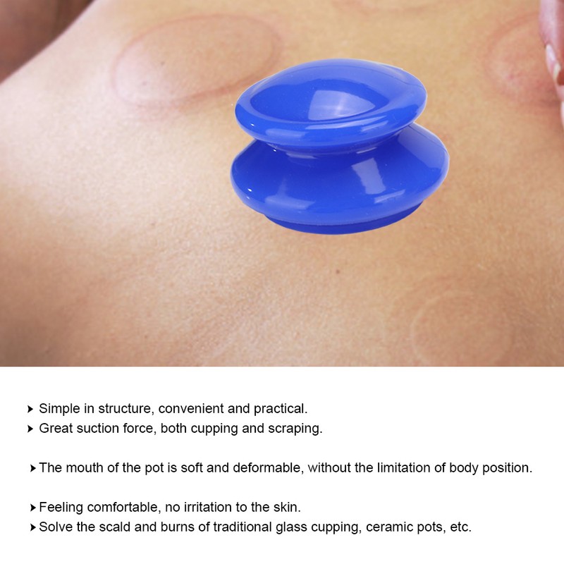4pcs Silicone Vacuum Cupping Moisture Absorber Ventouse Anti Cellulite Therapy