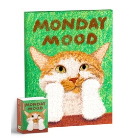 PieceRelax Canvas Wall Art Puzzles for Adults - New New_Monday Mood Unique Gift & Home Décor with Plastic Jigsaw Puzzle Artwork for Living Room Bedroom [HN1432]