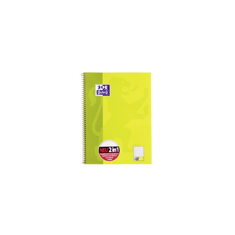 Oxford 100050362 Lines Duo – A4 + College Notepad 80