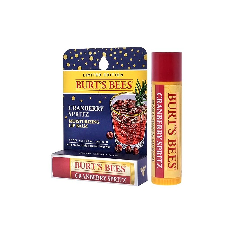 Bálsamo labial hidratante Cramberry Spritz de Burts Bees para unisex,