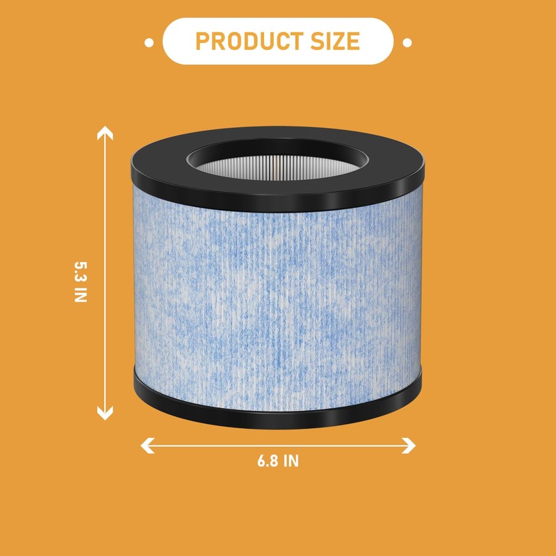 Allisfresh C102 MA-01CW True HEPA Replacement Filter Compatible with Miko