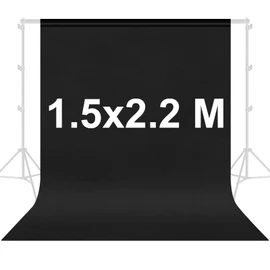 Lightdow Photography Background, 59.1 x 86.6 inches (150 x 220 cm), Folding Backpaper, Black, Dark Screen, Non-Reflective, Solid, Opaque, Full Body Photography, Portrait Photography, Background Fabric