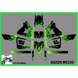 Razor MX350 graphics kit decals NEW MODEL