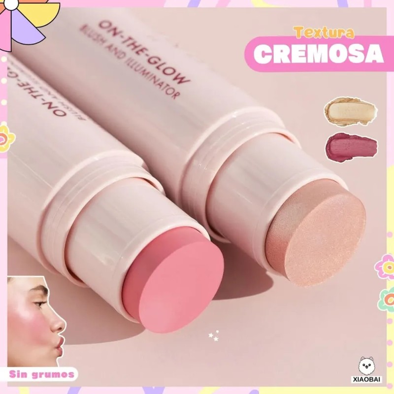 Rubor Iluminador en Barra Saniye R108 Tono 1 Maquillaje Facial