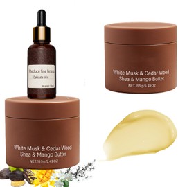 HolaWise Revale Cologne Body Butter for Men Tryrevale Cedarwood & White Musk Scent Shea Mango Butters Deep Moisturizer for Dry Skin Non-Greasy All-Day Hydration 5.49oz (2, BOLDANDSPICYAROMA)