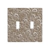 Mdulftar French Scroll Light Switch Cover Plates Brown Decorative Wall