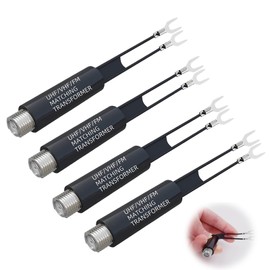 PAVIKE Antenna Integrator Separator F Type Feeder Antenna Converter, 4 Piece Female Feeder Antenna Converter, Coaxial Cable, Antenna Conversion Plug, Antenna Conversion Plug, Connect, Wiring