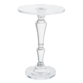 LIKENOW Furniture Acrylic Side Table, Acrylic End Table for Drinking Food,Clear Modern Small Tables for Living Room Bedroom Lobby,13.5''x13.5''x20'' High,9.48Lbs