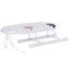 AUNMAS Mini Tabla de Planchar con Mangas Plegables, Collares, Mesa