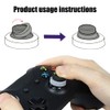8 Pack Precision Aim Assist Rings,3 Resistance Levels Anti-Slip Thumbstick