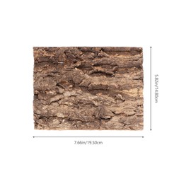 Toddmomy 2pcs Cork Bark Reptile Tree Bark Snake Basking Platform Turtle Climbing Platform for Reptiles Animal Aquarium