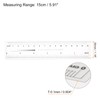 sourcing map 2pcs Film Flexible Ruler 6 Inch 0.1mm Scale