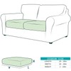 AURLOE Waterproof Sofa Slipcovers 2Pieces Stretch Couch Cover Furniture Protector