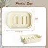 Plastic Soap Dish with Drainage Case Box Compact Waterproof Soap
