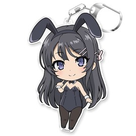 Azu Maker Seishun Buta Yaro wa Bunny Girl Senpai no Yume no Yumi Puniko! Key Chain Sakurajima Mai