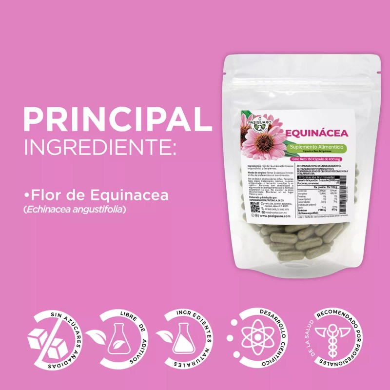 Pasiguaro Suplemento En Cápsulas Pasiguaro Herbal Equinácea En Bolsa De