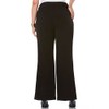 Rafaella Women's Regular Plus Curvy Fit Gabardine Bootcut Dress Pants