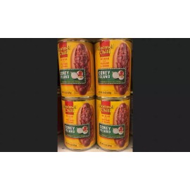 Hormel Chili No Bean Coney Island Hot Dog Mustard Onion 4 15 oz CANS exp 8/27