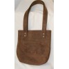 handmade Leather shoulder bag Brown and Beautiful with a soft