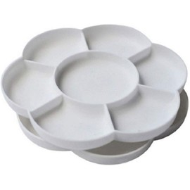 2 Pcs Paint Palette Tray Plastic for Kids and Adults to Create DIY Craft Professional Art Painting