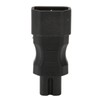 4Pcs IEC320 C14 to IEC320 C7 Power Adapter Universal Black