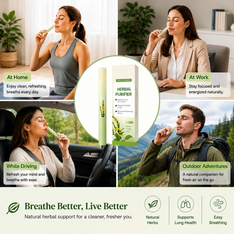Lung Cleansing, Mullein Herbal Diffuser Pen, Non Electric Herbal Purifier,