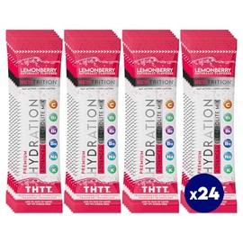 NewTrition Hydration Powder, Electrolyte Powder Packets, Naturally Flavored Hydrating Packets for Water, Fast Acting Hydrate Electrolytes with Vitamins C & D, Limonberry, 24 Servings