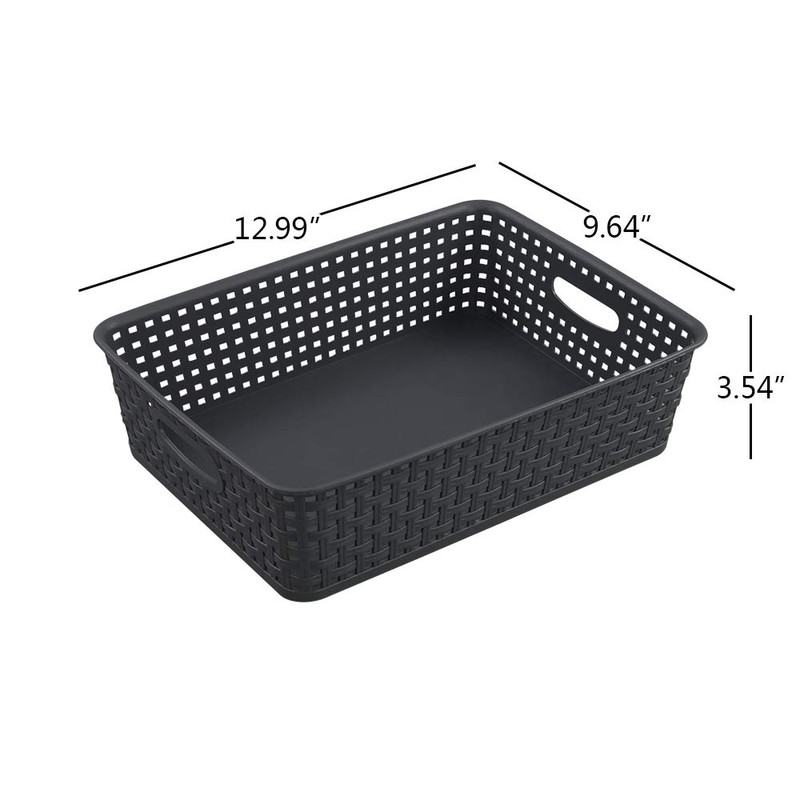 CadineUS Cestas De Plastico, Cestas De Almacenamiento De PláStico, TamañO